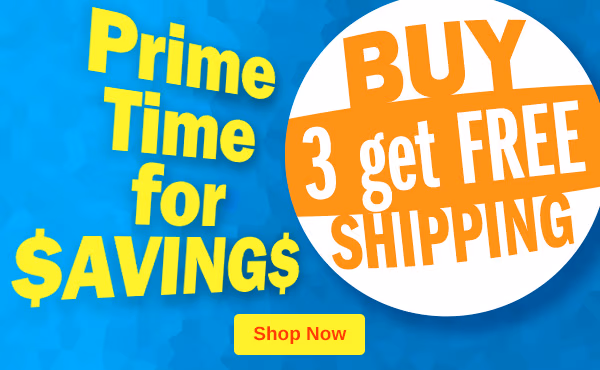 Buy 3 and get Free Shipping!
