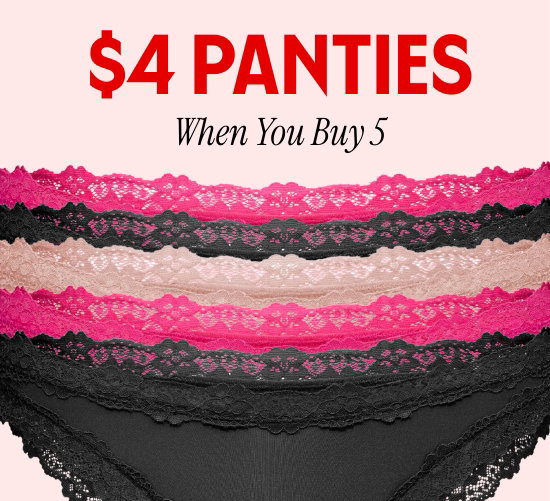 4 dollars panties When You Buy 5