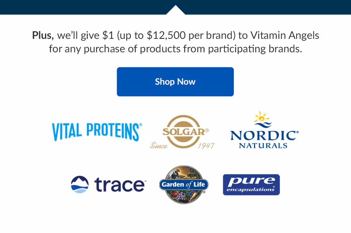 Vitamin Angels products. Shop Now