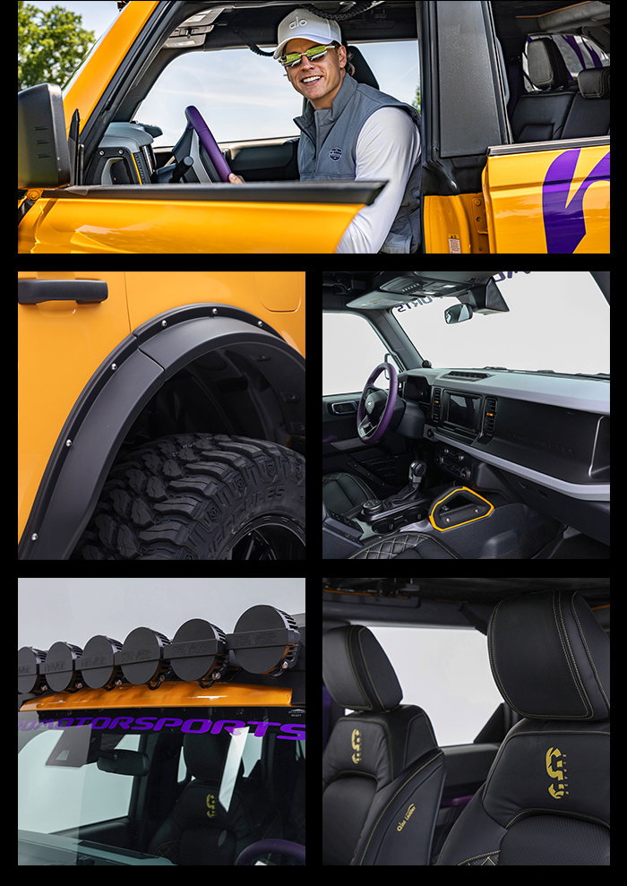 Joe Burrow driving Bronco
