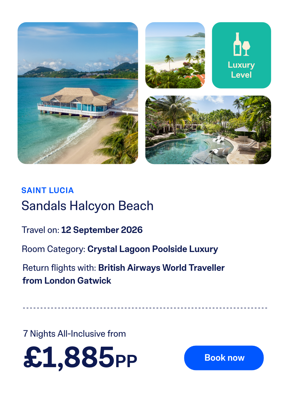 Sandals Halcyon Beach | Book Now