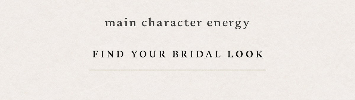 Find Your Bridal Look