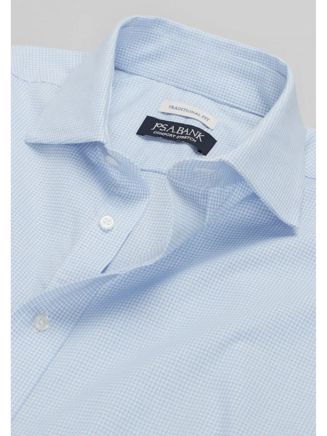 Jos. A. Bank Traditional Fit Tiny Grid Dress Shirt