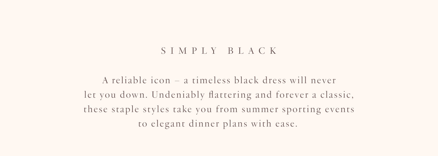 Black dresses