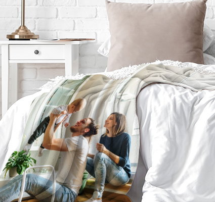 Polar fleece plus extra layer of plush