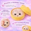 12PCS Glitter Dumpling Squishy,Mini Real Bun Dumplings Stress Relief Set Pack Box,Crazy Fun Balls Toys Fidget Cute Sensory