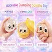 12PCS Glitter Dumpling Squishy,Mini Real Bun Dumplings Stress Relief Set Pack Box,Crazy Fun Balls Toys Fidget Cute Sensory