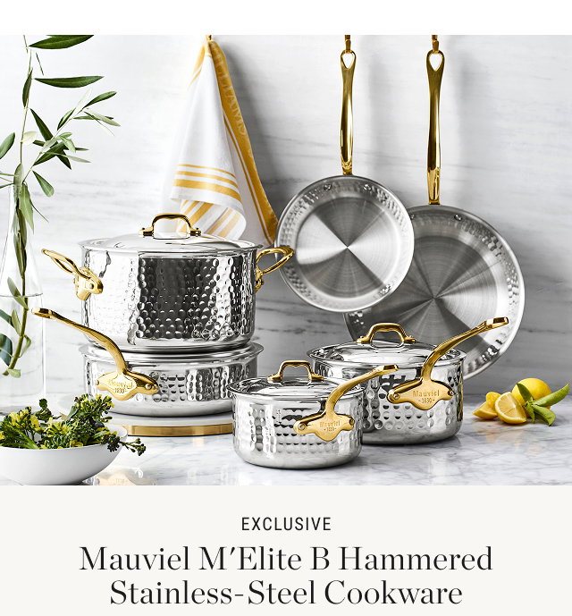 Exclusive Mauviel M'Elite B Hammered Stainless-Steel Cookware