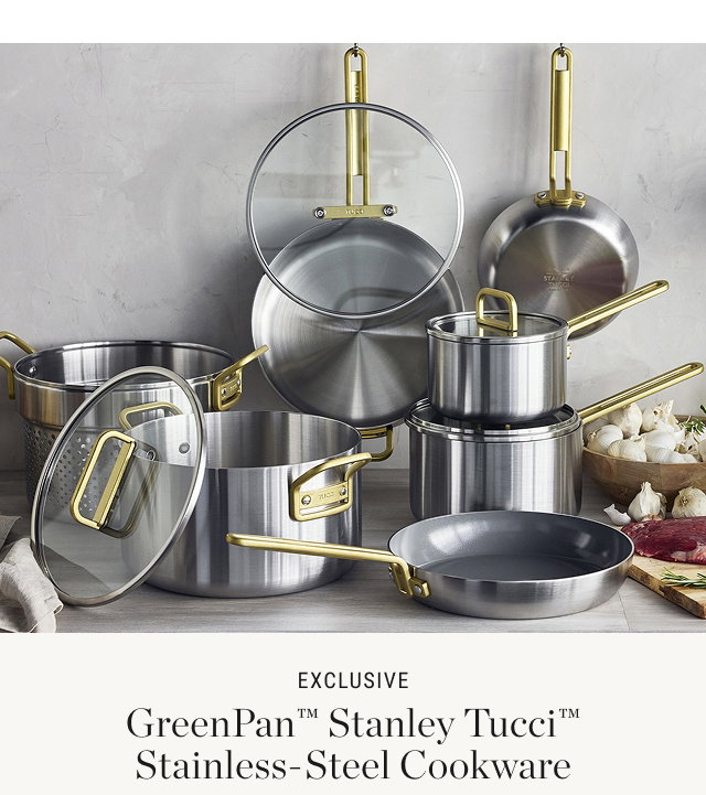 Exclusive GreenPan™ Stanley Tucci™ Stainless-Steel Cookware