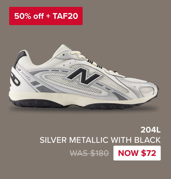 204L SILVER METALLIC with BLACK