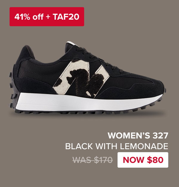 WOMEN'S 327 BLACK with LEMONADE