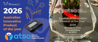The Monarch receives the 2026 Australian Innovative Product of the Year award presented by ATSA.