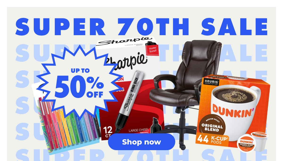Super 70th Sale: Up to 50% off - Shop now