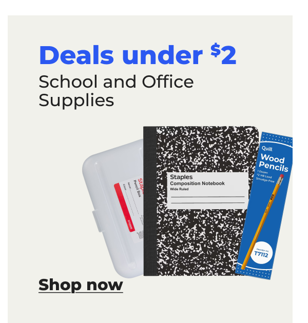 Deals under $2: School and Office Supplies - Shop now 