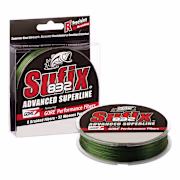 Sufix 832 Advanced Superline Braid Fishing Line 150-Yard Spool - Low-Vis Green - 20 lb.