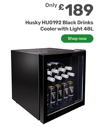 Husky HU0192 Black Drinks Cooler with Light 48L. Only £189 - shop now