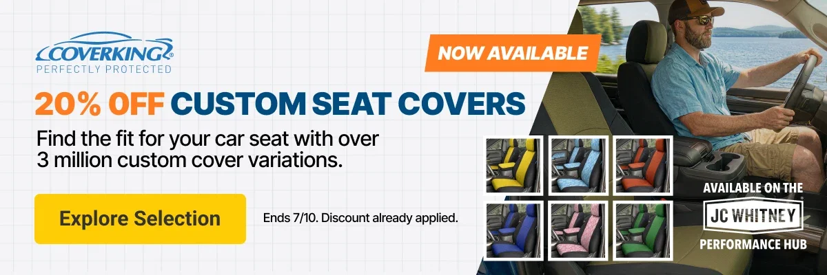 20% Off Custom Seat Covers. Ends 7/10.