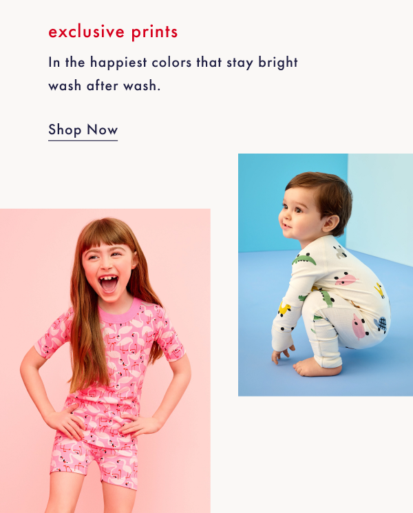 Exclusive prints in the happiest colors that stay bright wash after wash. | Shop Now