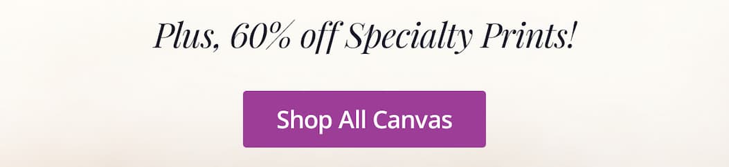 Plus, 60% off Specialty Prints! Shop All Canvas