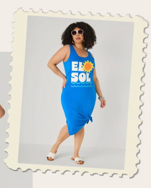 El Sol Midi Tank Dress
