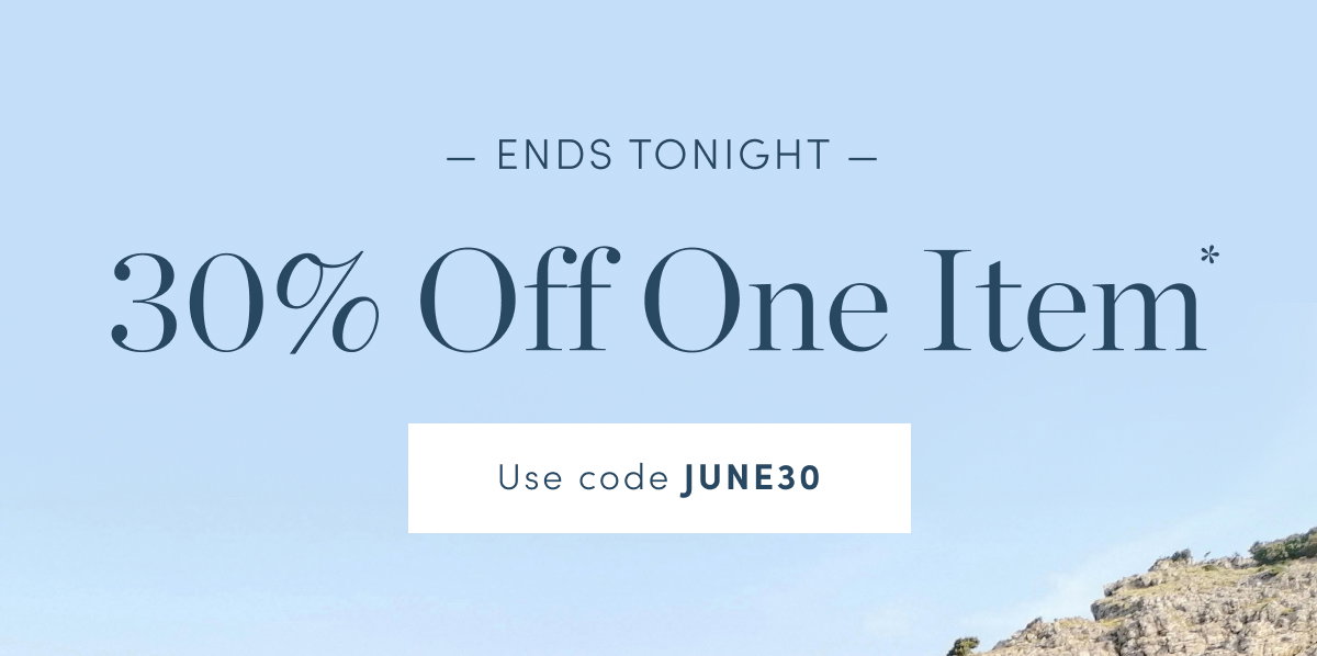 30% Off One Item