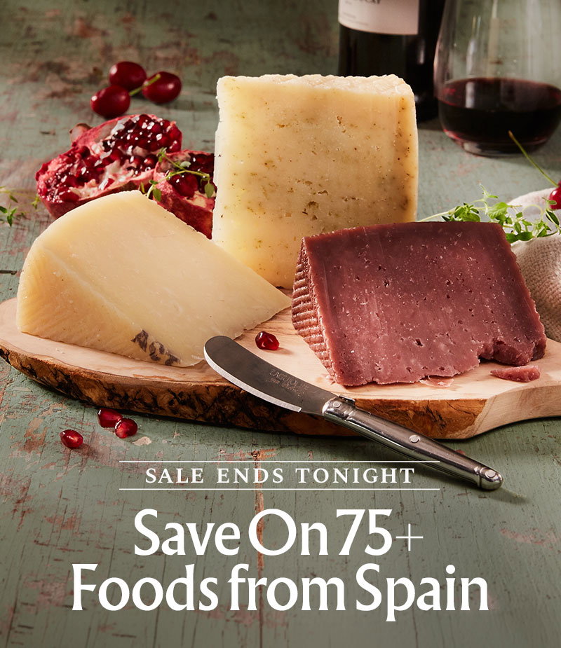 Sale Ends Tonight - Save on 75+ Foods from Spain