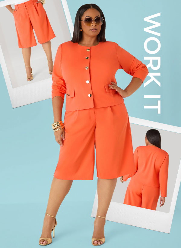 Button Detailed Crepe Jacket