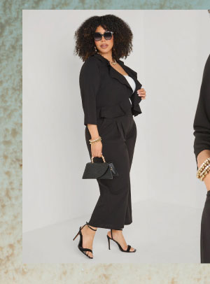 Pleated Wide Leg Capris
