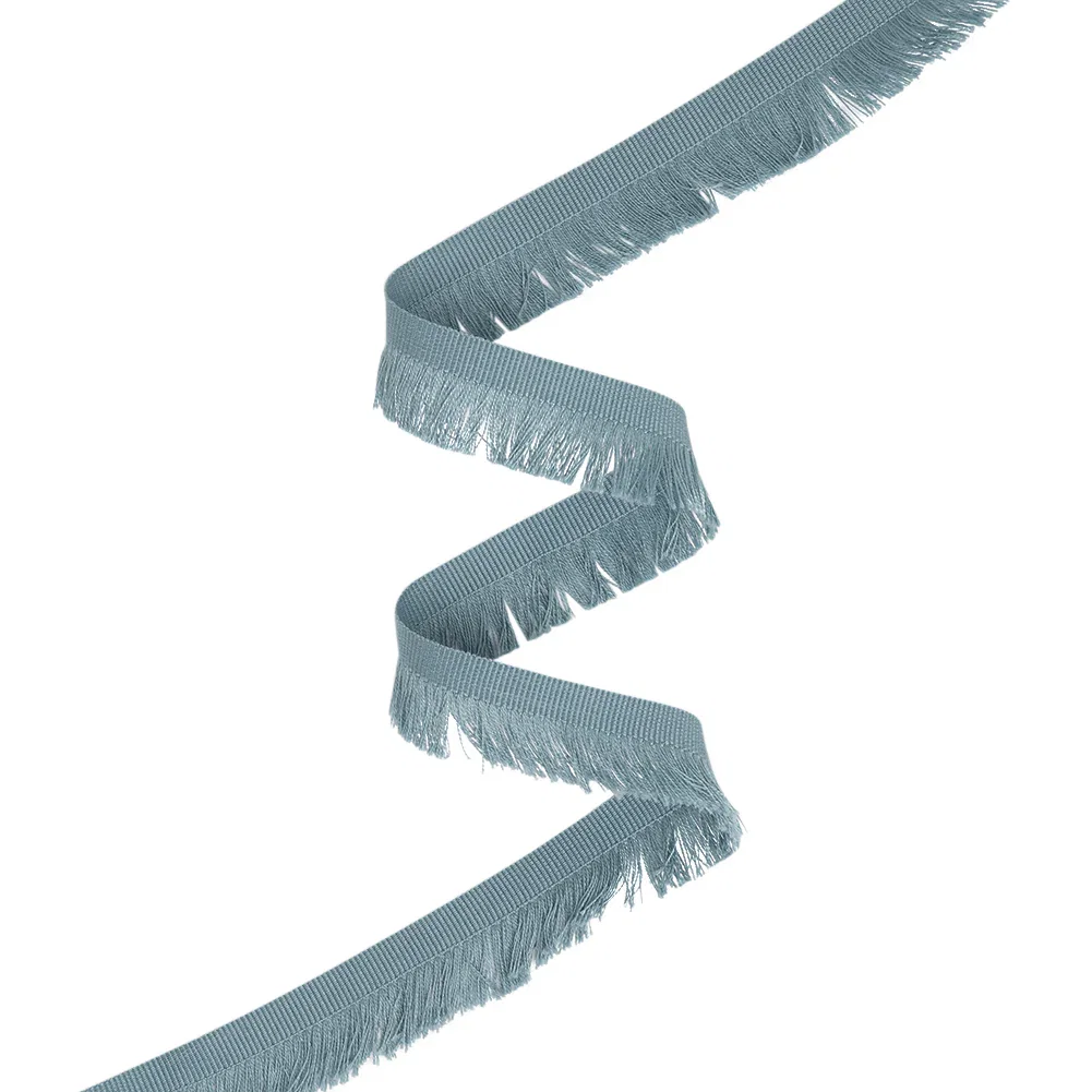 Image of Cotton Grosgrain Ribbon with Fringe Made in Italy - 0.875