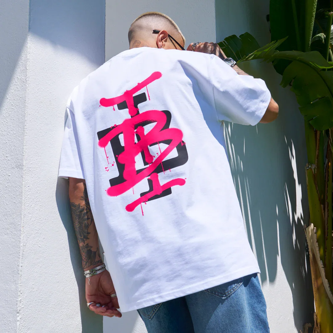 Image of Tonali T-Shirt - White/Pink