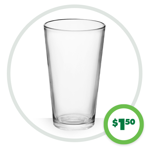 $1.50 Pub Glasses