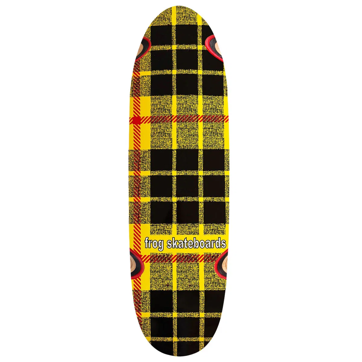 Image of Frog Plaid Micro Paper Skateboard Deck - 7.75"