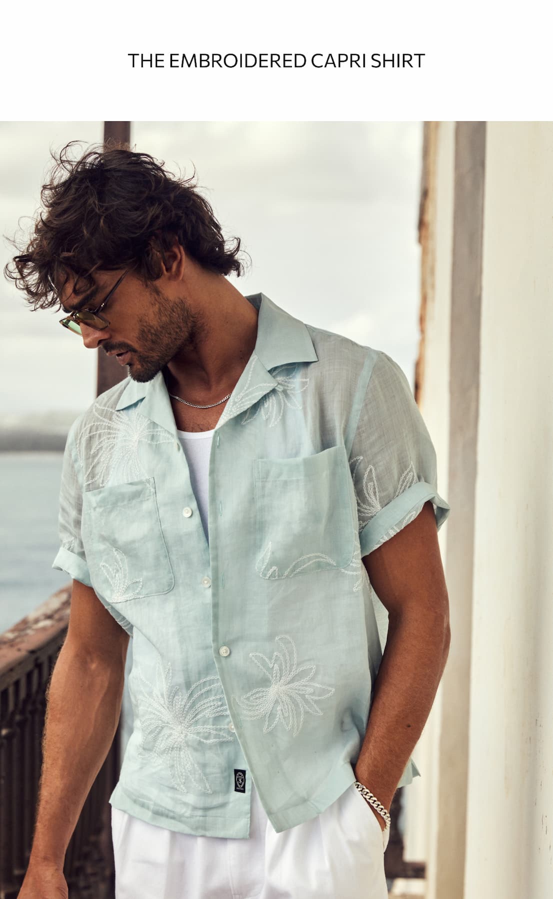 The Embroidered Capri Shirt