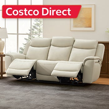 Sanders Leather Power Reclining Sofa with Power Headrests