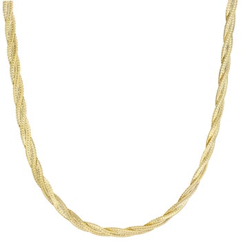 14kt Yellow Gold Braided Necklace