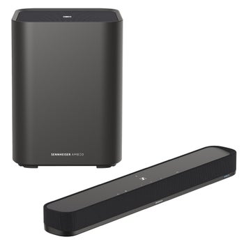 Sennheiser AMBEO 7.1.4 Channel Soundbar Plus and Wireless Subwoofer Bundlee