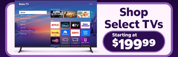 Shop All 50-inch TVs. Starting at $199.99