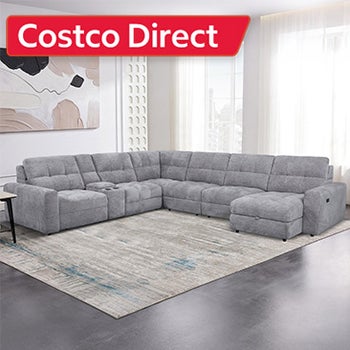 Emma Fabric Power Reclining Sectional with Power Footrest