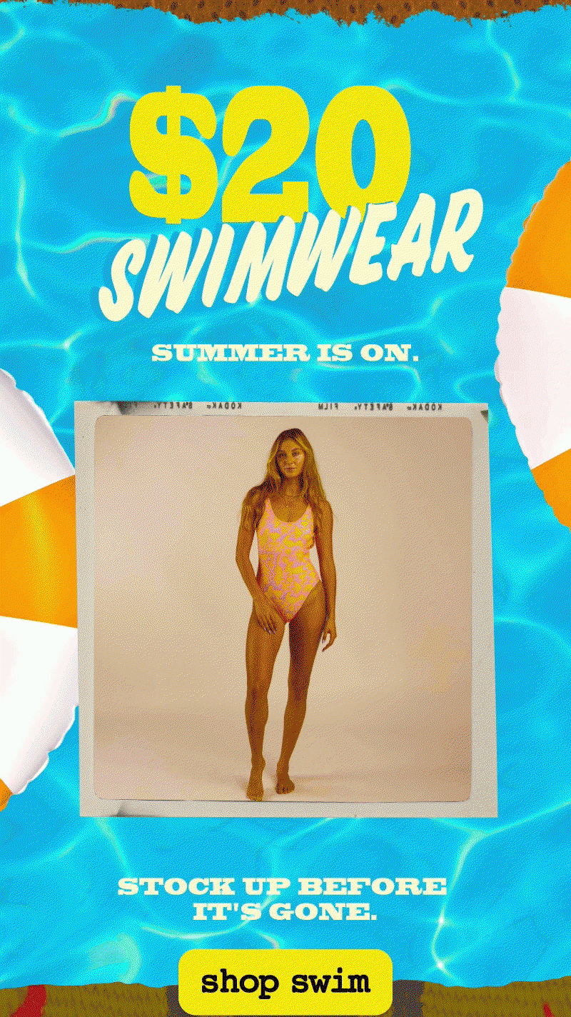 Shop $20 Swim