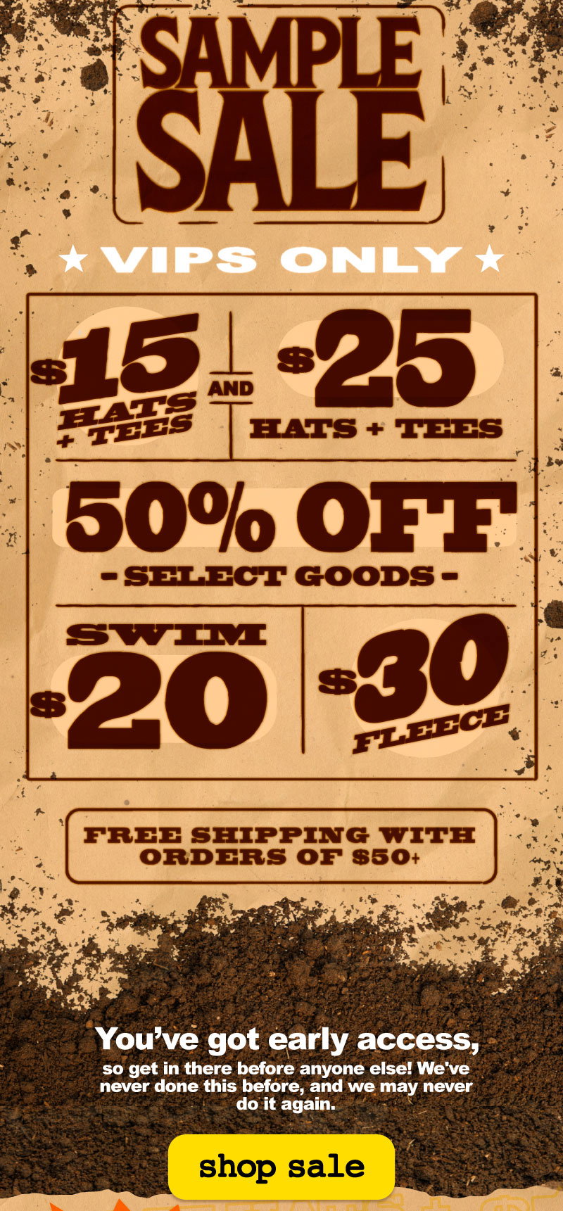 Sendero Sample Sale