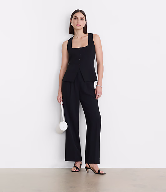 LOFT Versa Crepe Drape Tank Vest