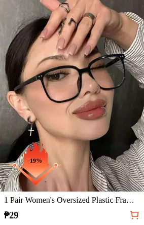 1 Pair Women s Oversized Plastic...