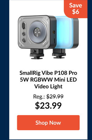 SmallRig Vibe P108 Pro 5W RGBWW Mini LED Video Light