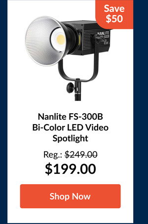 Nanlite FS-300B Bi-Color LED Video Spotlight