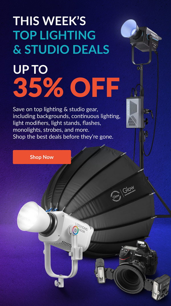 THIS WEEK’S TOP LIGHTING & STUDIO DEALS | UP TO 35% OFF | Shop Now