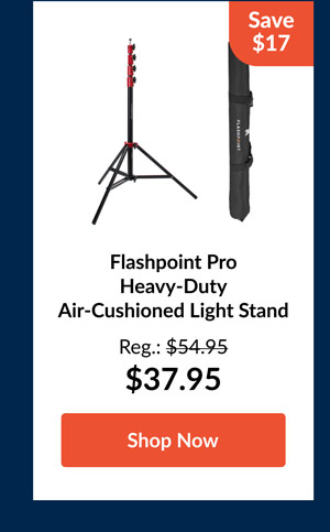 Flashpoint Pro Heavy-Duty Air-Cushioned Light Stand