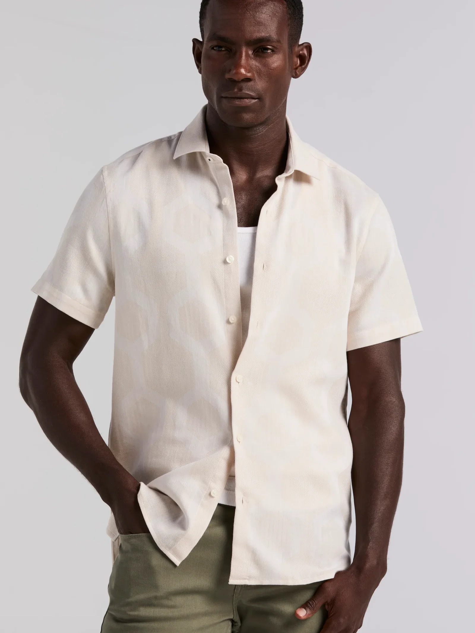 EcoVero™ Linen Blend Pull-On Drawstring Pant