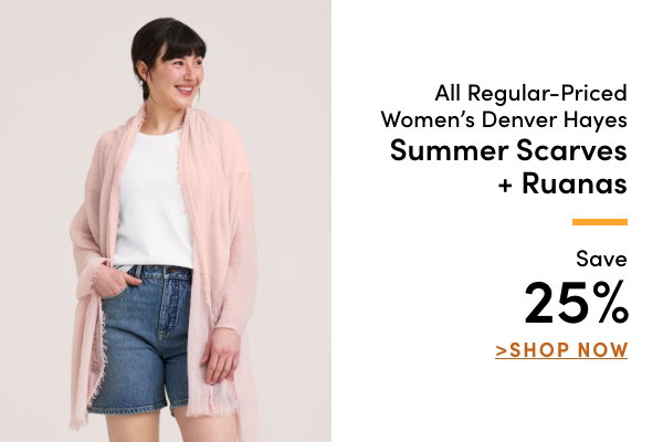 All Regular-Priced Women's Denver Hayes Summer Scarves + Ruanas Save 25%