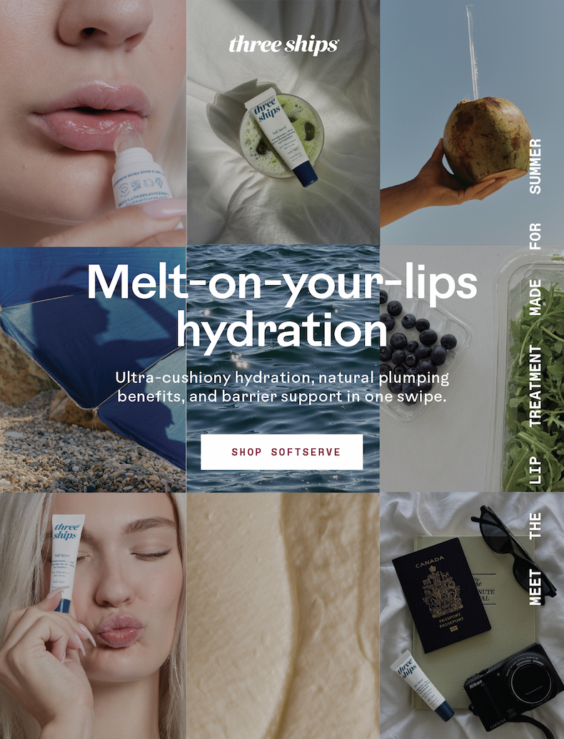 Melt-on-your-lips hydration. Shop SoftServe.