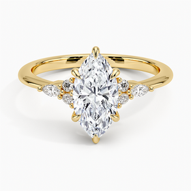 14K Yellow Gold Nadia Diamond Ring